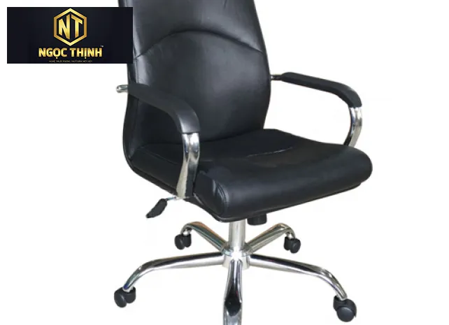 Ghế lãnh đạo lưng trung bọc PVC, da công nghiệp hoặc Da thật SG603